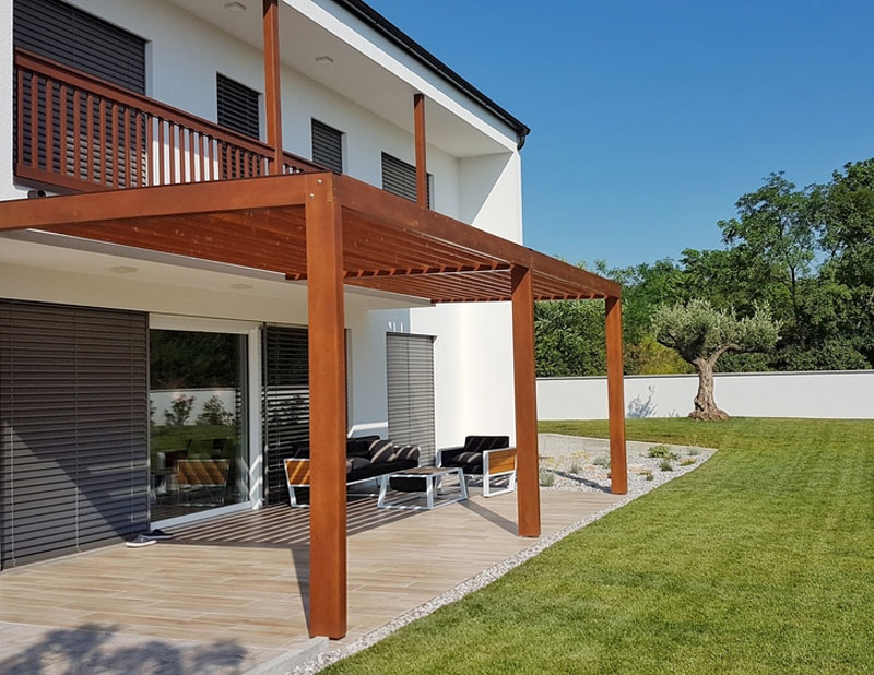 PACILLY PAYSAGE Paysagiste Coutances Pergola 2